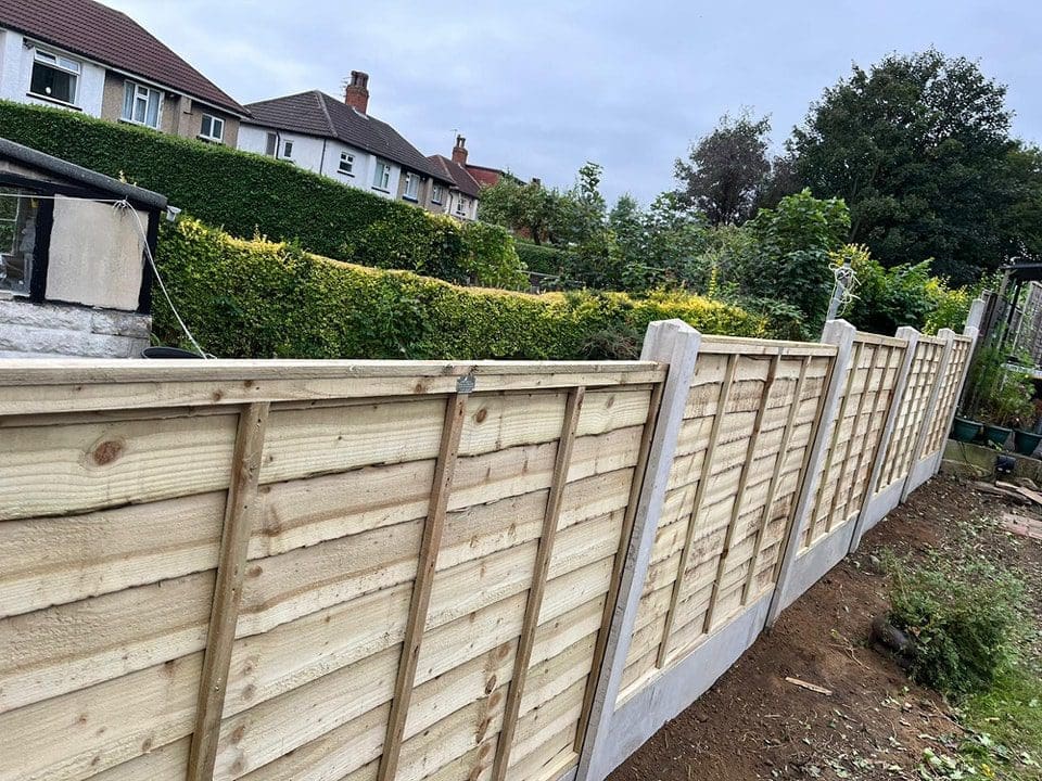 6x4 overlap panel and gravel board