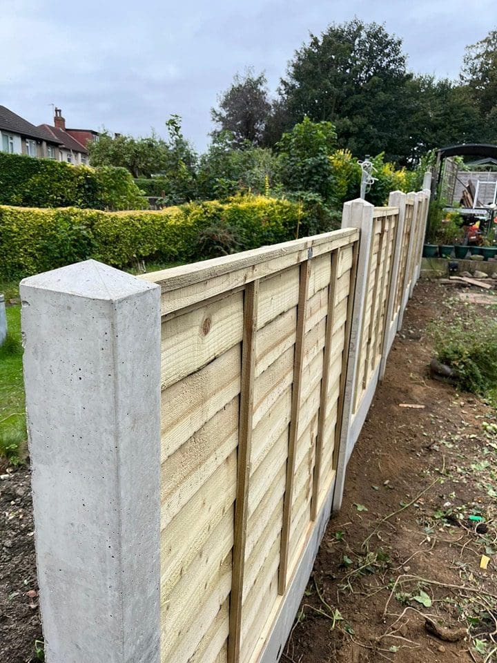 6x4 overlap panel and gravel board