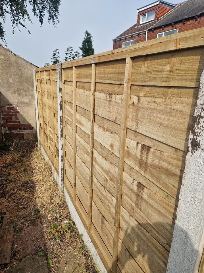 Featheredge gate built on site Normanton 3