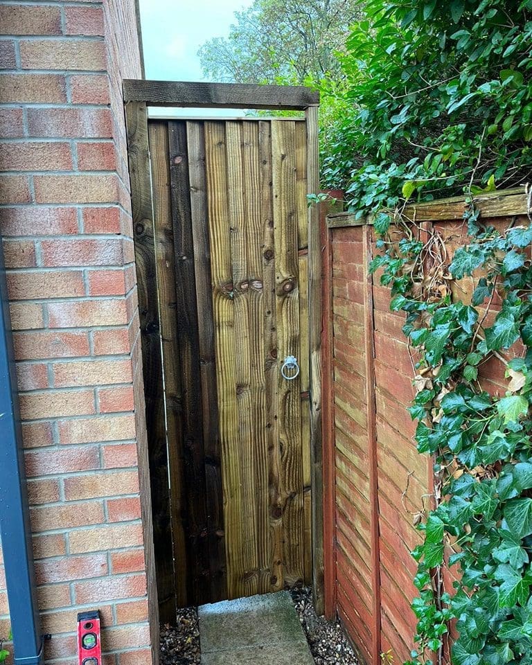 Featheredge gate installed in Boston Spa