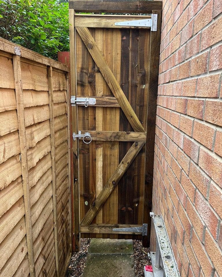 Featheredge gate installed in Boston Spa