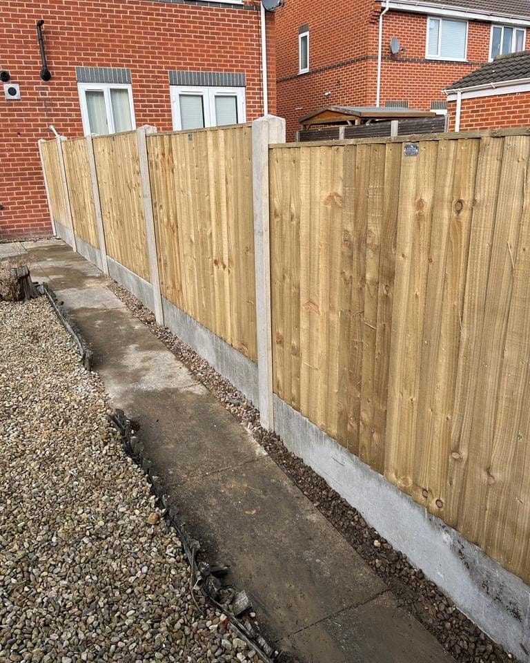 Featheredge panels replaced