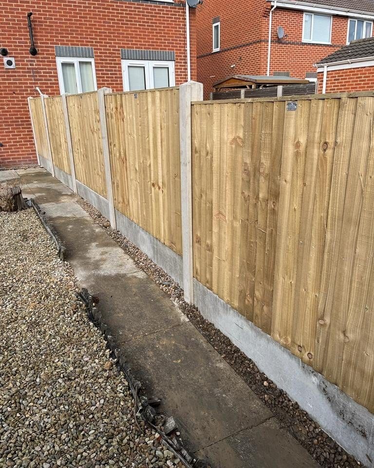 Featheredge panels replaced