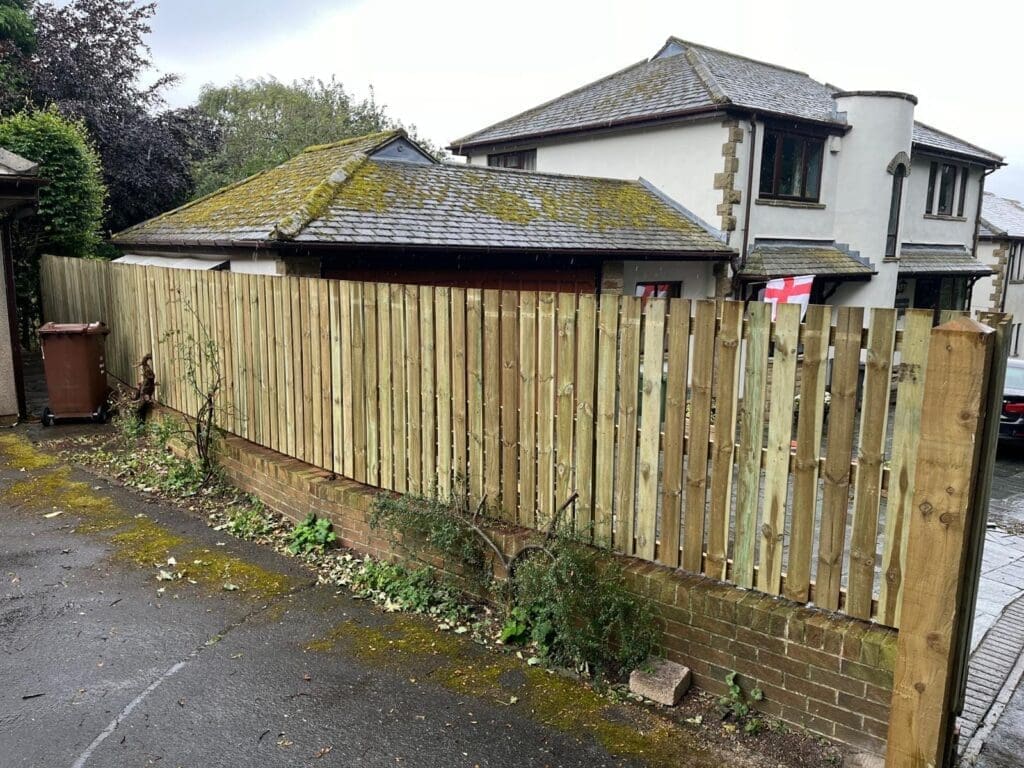 Large pailing gate installed - Care Fencing company Leeds