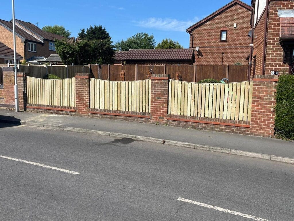 Bespoke made fence panels